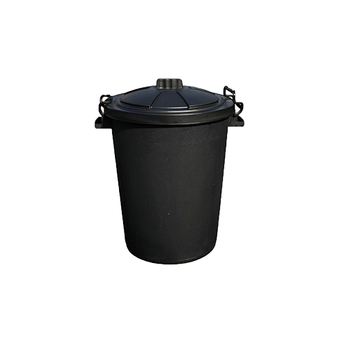 DRU064-75l-dustbin.png 75lt Dust Bin Black - Image 1