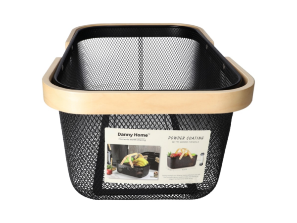 Mesh Stainless Steel Storage Basket 40cm