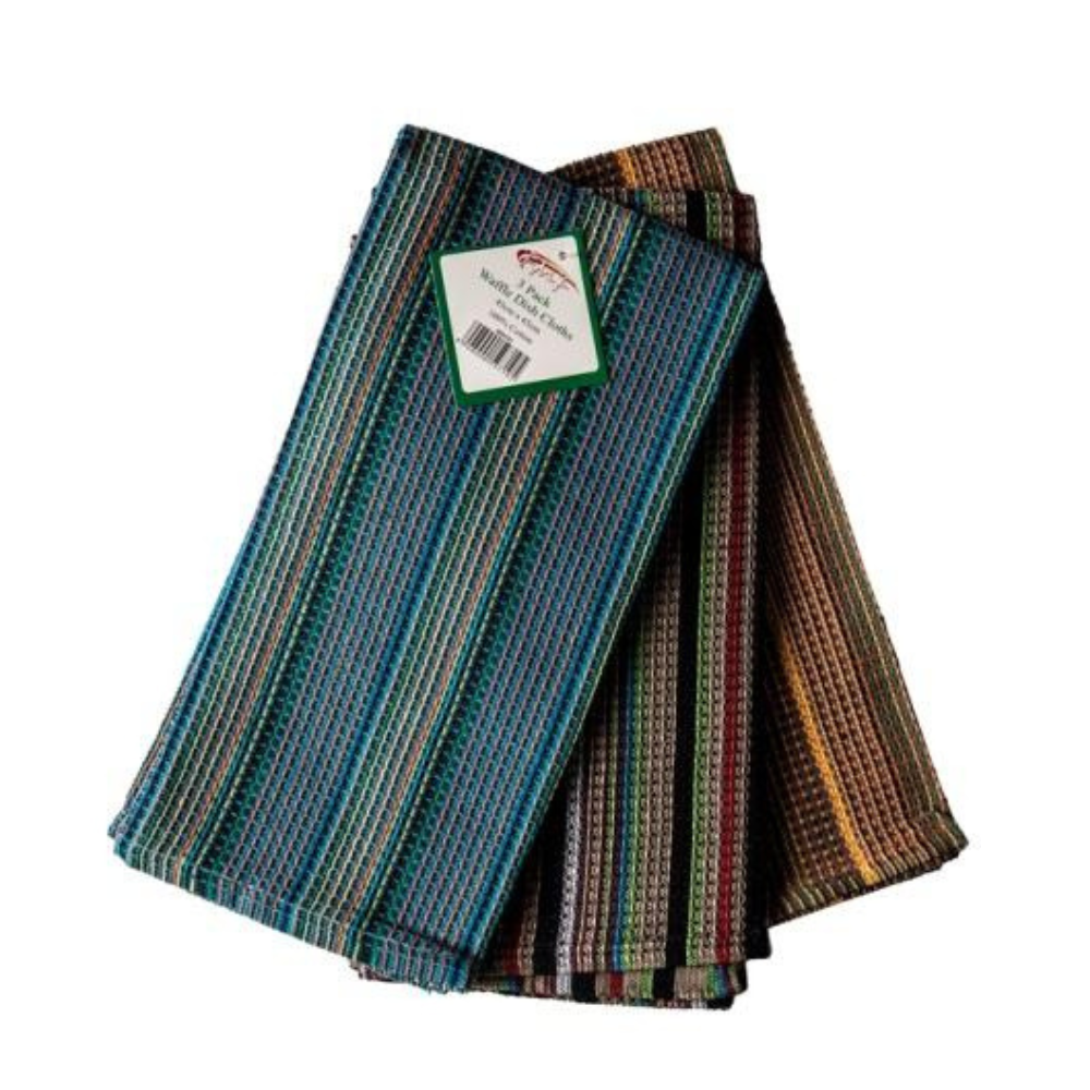 CLE058-2.png Dish Cloth Waffle Rainbow - Image 1