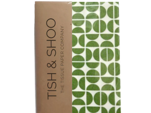 Retro Green Tissue Paper