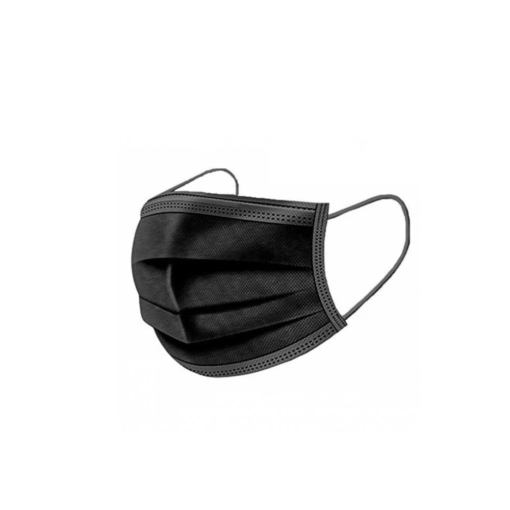 COV029.png Face Mask Black Earloop 3PLY - Image 1
