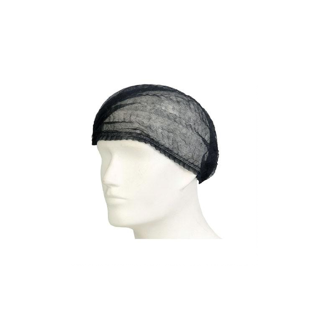 FOO298.png Disposable Black Mop Cap - Image 1