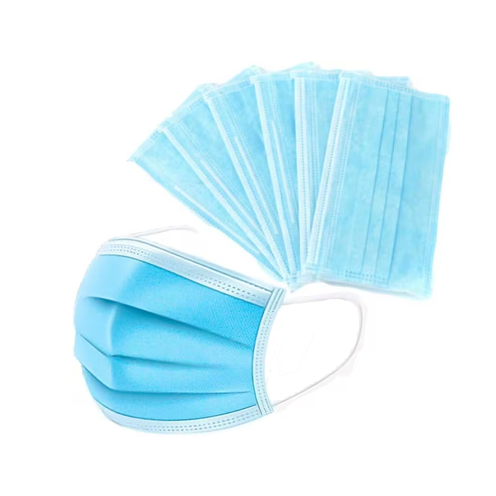 LIB075.png Face Mask Blue Earloop 3PLY - Image 1